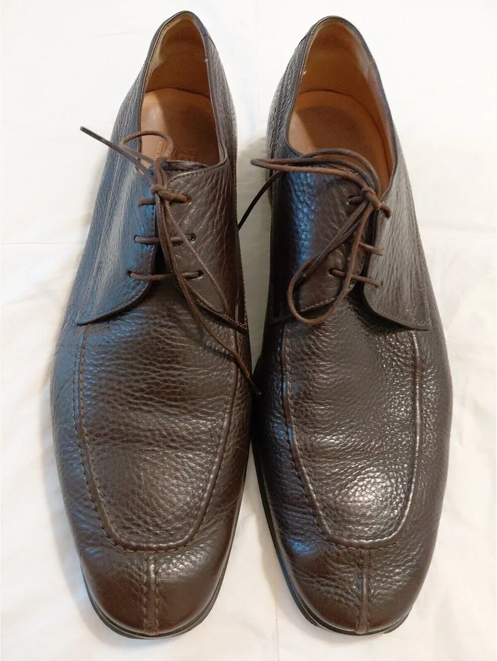 Salvatore Ferragamo Mens Shoes Size 11 Brown Excellent Condition #741
